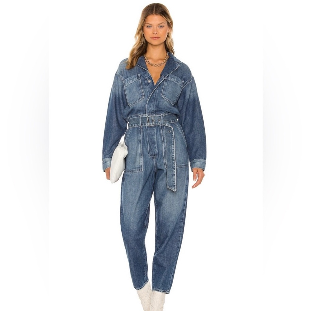 Ag jeans Ryleigh denim jumpsuit downtown xs $398